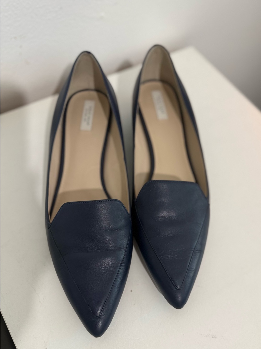 Cole Haan Classic Women's Pointed Toe Loafers in Navy - Picture 7 of 16